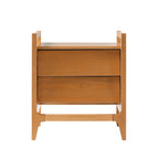 Mesa de noche de madera maciza estilo Mid-Century Modern