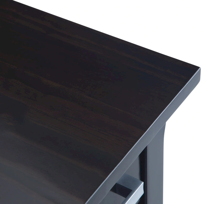 Mesa auxiliar estrecha con cajón y estante inferior – 14 pulgadas de ancho