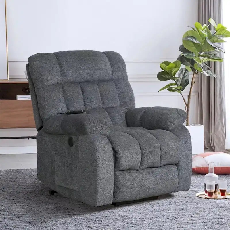 Sillón reclinable con elevador eléctrico asistido y masaje para personas mayores