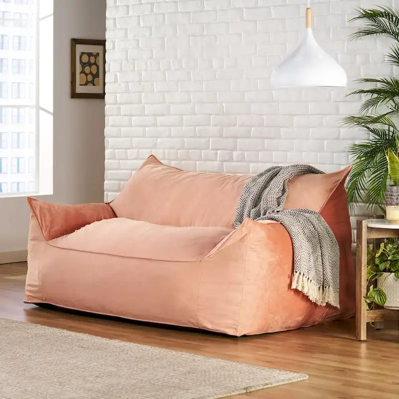 Sillón Puff Grande para 2 Personas con Reposabrazos