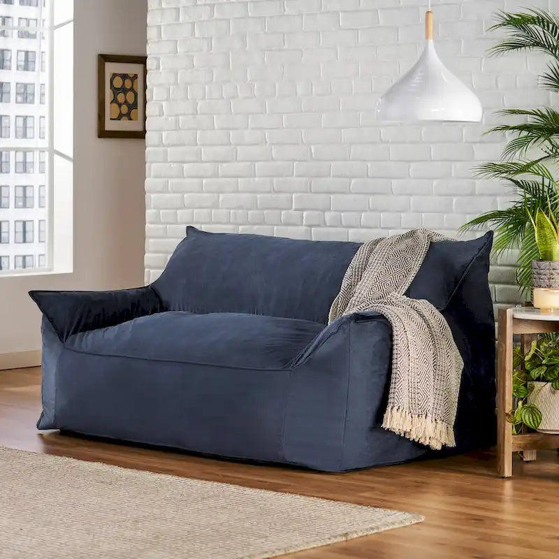 Sillón Puff Grande para 2 Personas con Reposabrazos