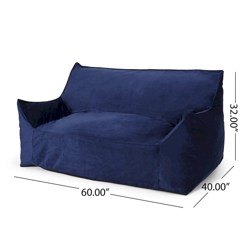 Sillón Puff Grande para 2 Personas con Reposabrazos