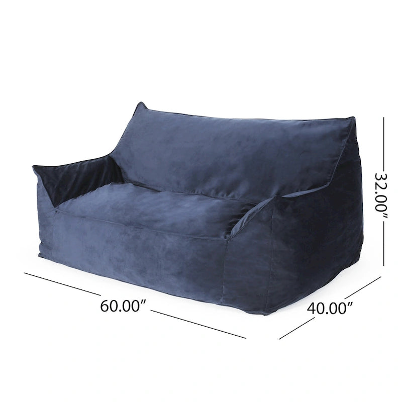 Sillón Puff Grande para 2 Personas con Reposabrazos
