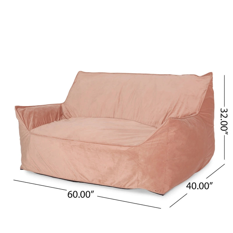 Sillón Puff Grande para 2 Personas con Reposabrazos