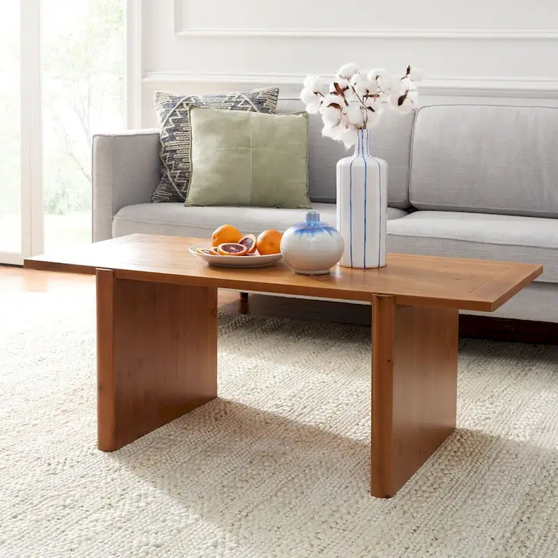 SAFAVIEH Meadhbh Rectangle Coffee Table - 47 W x 23 D x 18 H - 47Wx23Dx18H