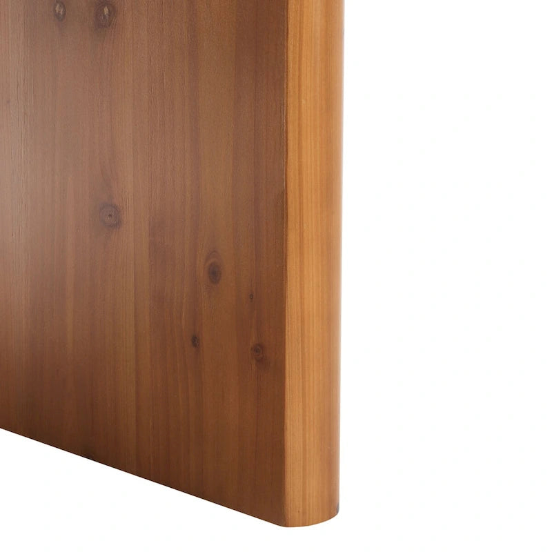 Mesa de centro rectangular con base de caballete - 47W x 23D x 18H