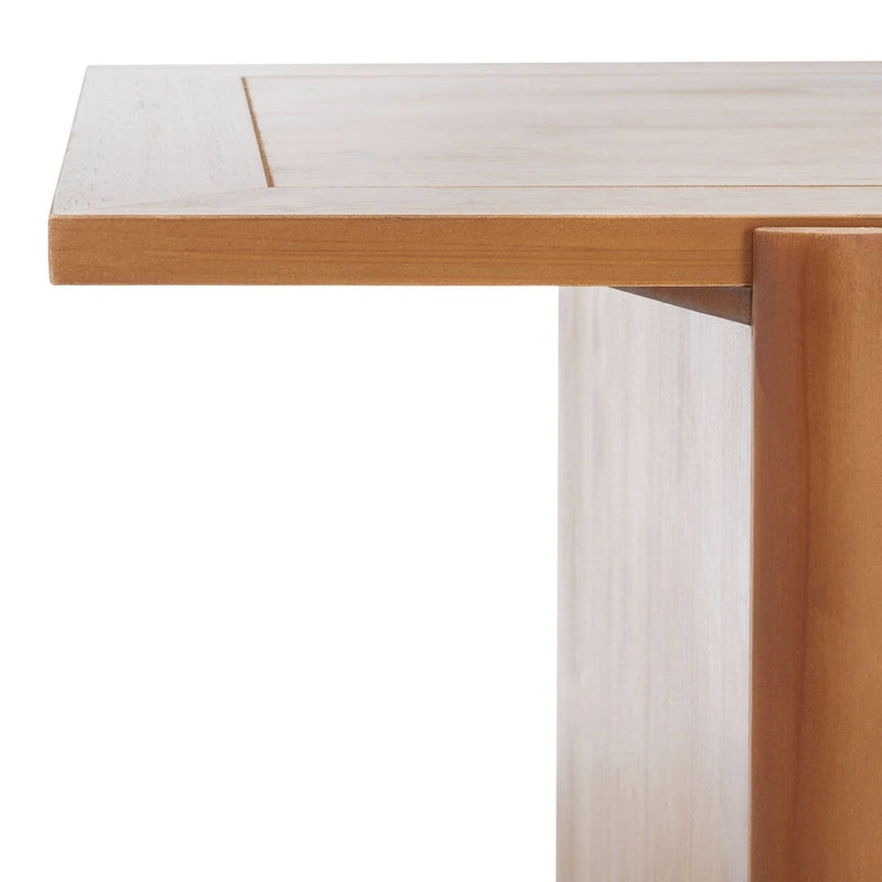 Mesa de centro rectangular con base de caballete - 47W x 23D x 18H