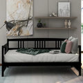 Sofá cama individual de madera maciza con espacio de almacenamiento