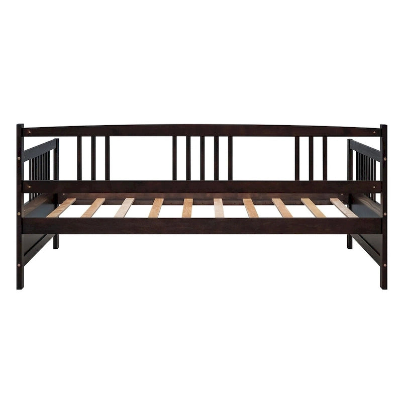 Sofá cama individual de madera maciza con espacio de almacenamiento