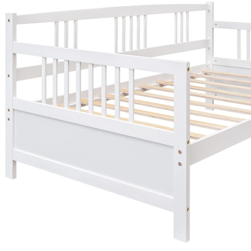 Sofá cama individual de madera maciza con espacio de almacenamiento