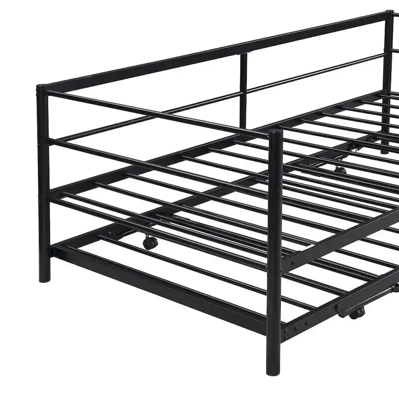 Cama Nido de Metal Individual con Colchón Elevable