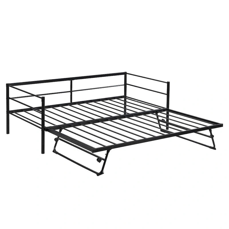 Cama Nido de Metal Individual con Colchón Elevable