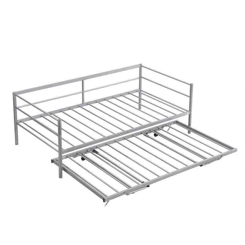 Cama Nido de Metal Individual con Colchón Elevable
