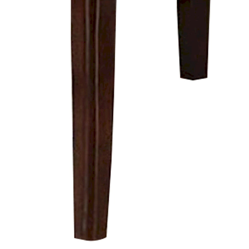 Mesa alta de comedor extensible de 52 pulgadas, madera marrón