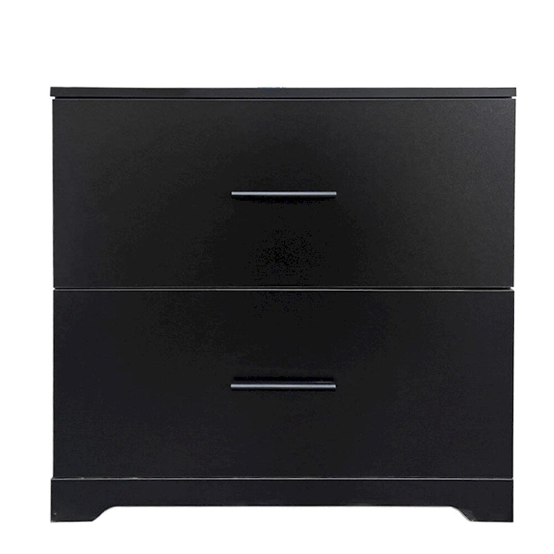 Archivador de 2 cajones con soporte para impresora