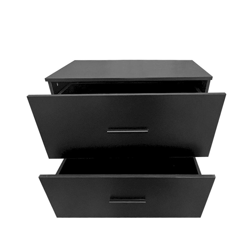 Archivador de 2 cajones con soporte para impresora