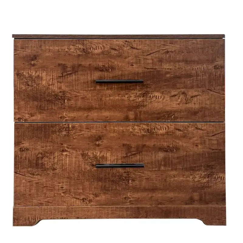 Archivador de 2 cajones con soporte para impresora