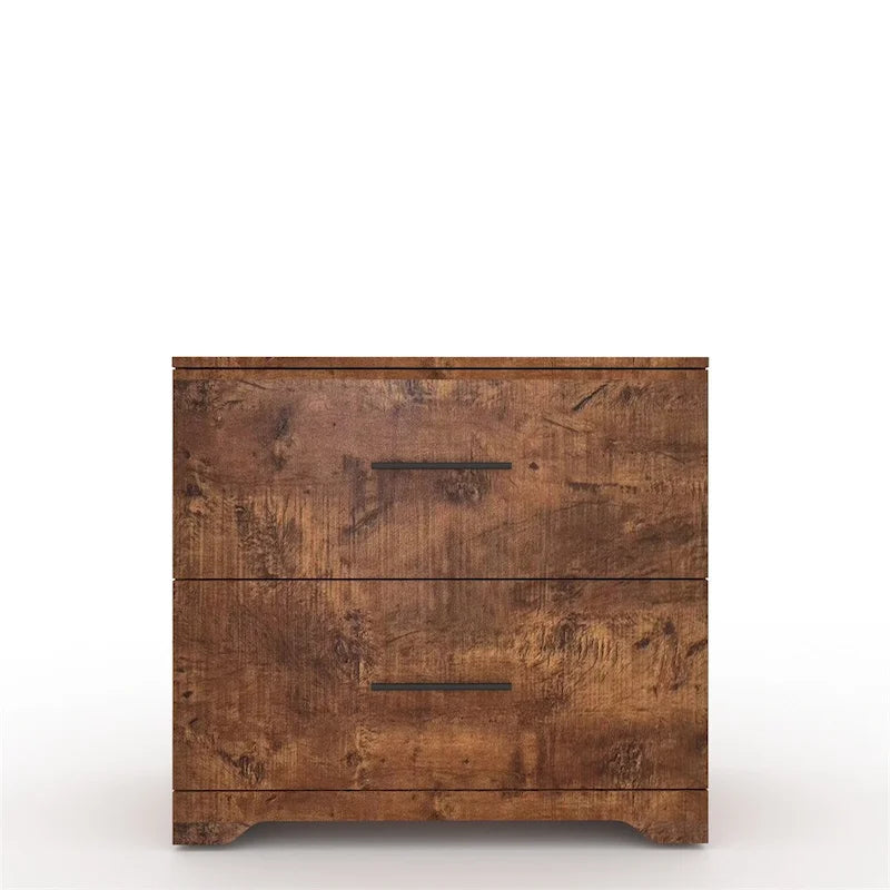 Archivador de 2 cajones con soporte para impresora