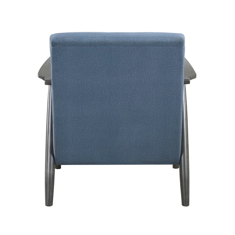 Sillón decorativo moderno – Sillón tapizado gris azulado