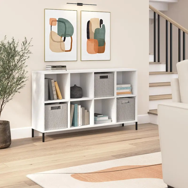 Organizador de Almacenamiento de 8 Cubos Essence - Blanco