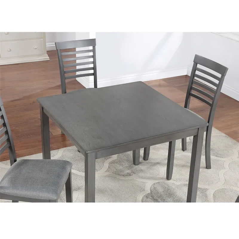 Mesa de Comedor Cuadrada Moderna de Madera para 4 Personas